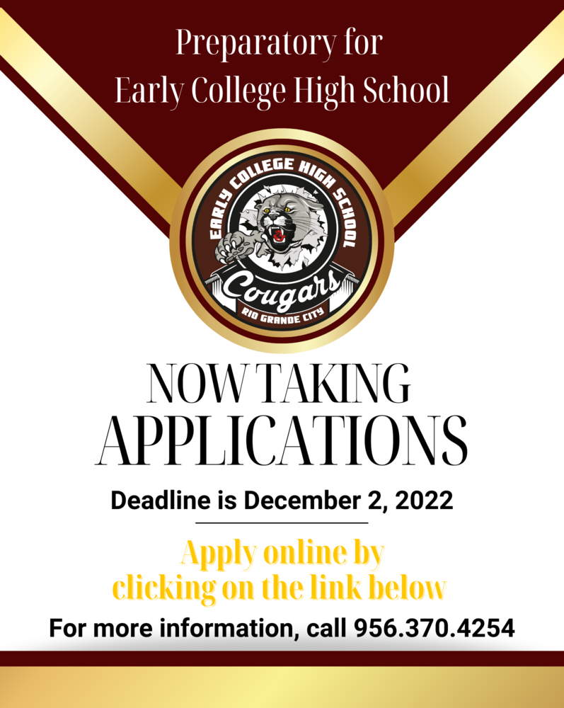 20232024 ECHS Application Preparatory for Early College High School